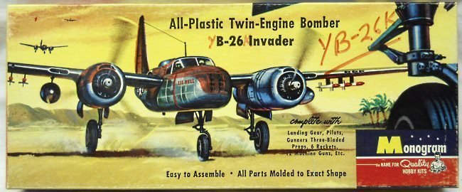 Monogram 1/67 B-26 Invader - Four Star Issue, PA6-98 plastic model kit